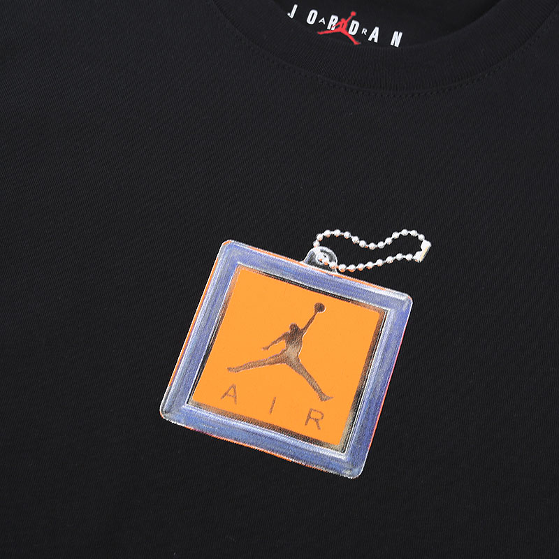 мужская черная футболка Jordan Keychain Crew Tee CV5157-010 - цена, описание, фото 2